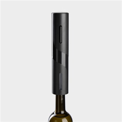 Штопор электрический Magistro Opium, 23×4.8 см, чёрный