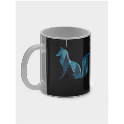 Кружка - хамелеон Доляна «Таинственная лиса», 350 мл, керамика, небольшие дефекты