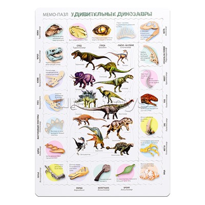 Мемо Пазл "Удивительные динозавры"