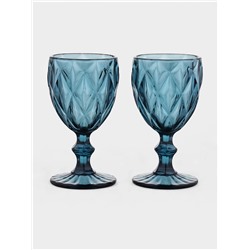 УЦЕНКА Набор бокалов 2 шт. «Круиз» 250 мл, 8×15.3 см, цвет синий