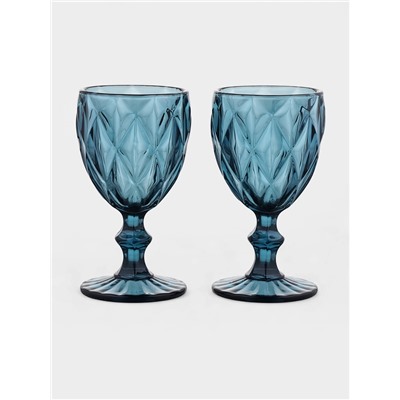 УЦЕНКА Набор бокалов 2 шт. «Круиз» 250 мл, 8×15.3 см, цвет синий