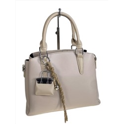 Женская сумка из искусственной кожи, цвет молочный