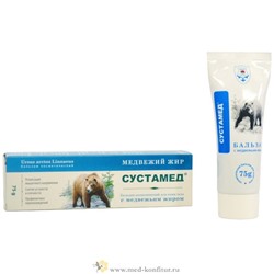Сустамед бальзам для суставов на медвежьем жире 75 гр