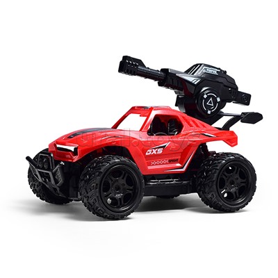 Машина с водяной пушкой,р/у, цвет зелёный, 27 MGz, в коробке