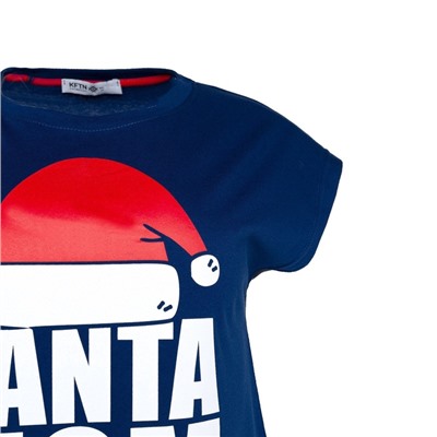 Пижама новогодняя женская (футболка, брюки) KAFTAN Santa team, размер 40-42 49