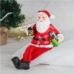 Фигурка Дед мороз висячие ножки 6x8x8(18) см / CHR217-AB /уп 2/192/Новый год