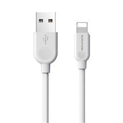 Кабель USB - Apple lightning Borofone BX14 12W 300см 2,4A  (white)