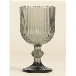 Бокалы для вина SL Home «Модерн», 250 мл, 8×14.5 см, набор 2 шт., стекло, графитовые