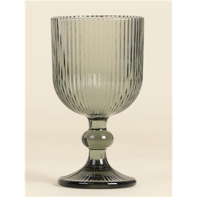 Бокалы для вина SL Home «Модерн», 250 мл, 8×14.5 см, набор 2 шт., стекло, графитовые