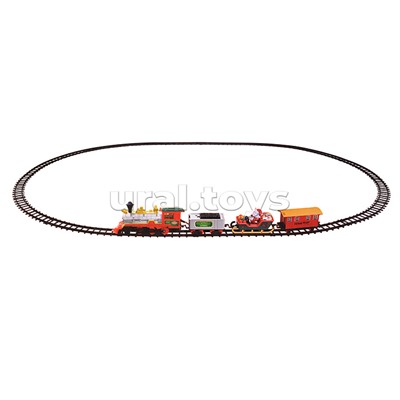 Железная дорога "Рождество" р/у, 27 MHz, в коробке