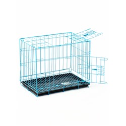 УЦЕНКА Клетка для собак 51×35×41 см, голубая