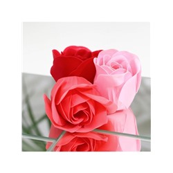 Мыльные розочки, цветные оттенки, набор 18 шт.