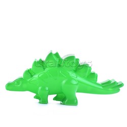 Набор №318: ведро-цветок среднее №3, лопатка №5, формочки (мамонт + динозавр №1 + динозавр №2)