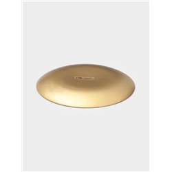 Тарелка Magistro Brown Marble, d=21 см, стекло, коричневая