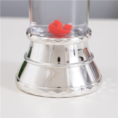 Лава лампа «Снеговик» LED 3хААА, USB серебро 6.5×8×23.7 см