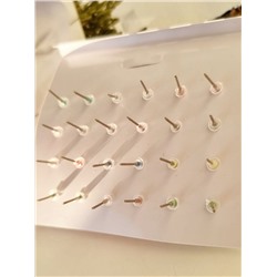 Набор Серьги гвоздики, коллекция "Шарики", арт.002.056