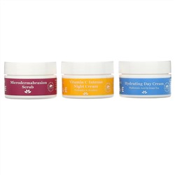 Derma E, осветляющее и увлажняющее трио, набор из 3 предметов, по 1/2 унции каждый