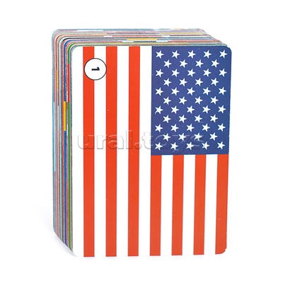 Игра карточная с голосовым помощником. Флагомания. Мемори. 100 карточек