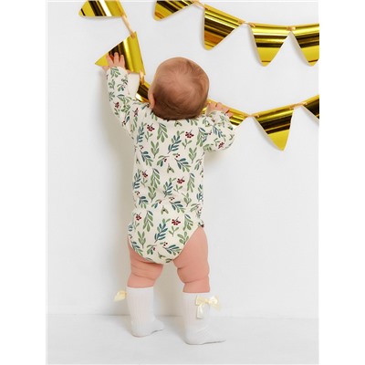 Боди Крошка Я Christmas, рост 68-74 см, молочное