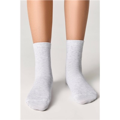 Детские носки CONTE-KIDS Однотонные хлопковые носки с вышивкой TIP-TOP