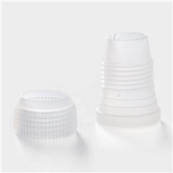 Набор кондитерский, 6 предметов: адаптер, мешок, 4 насадки d=1.8 см, бирюзовый