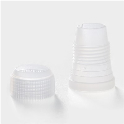 Набор кондитерский, 6 предметов: адаптер, мешок, 4 насадки d=1.8 см, бирюзовый