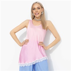 Топ шёлковый, Следи за мной (розовый)