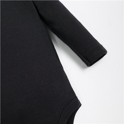 Боди детское «Крошка Я» BASIC LINE, рост 62-68 см, чёрный