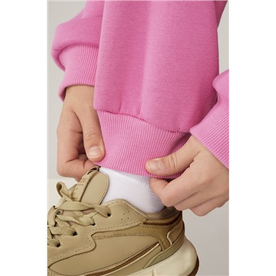 Теплый костюм для девочки из футера с начесом Happyfox