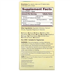 American Health, Ester-C с D3, 60 вегетарианских таблеток