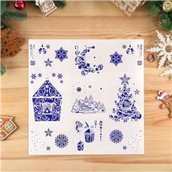 Наклейки на окна «Новогодние», 37×37 см