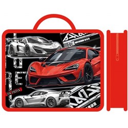 Папка пластиковая А4 на молнии с ручками 33х26х7,5 см ПМ-А4-26 "AUTOPARK" Пчелка