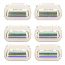 Schick, Intuition, Island Berry, Refills, 6 Blades