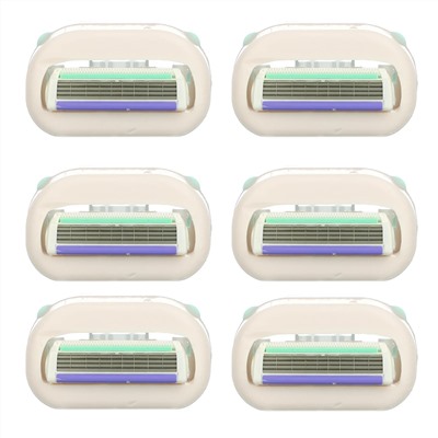 Schick, Intuition, Island Berry, Refills, 6 Blades