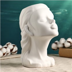 Фигурное кашпо для цветов «Лилит», 2 л, 26×19×15 см, керамика, белое