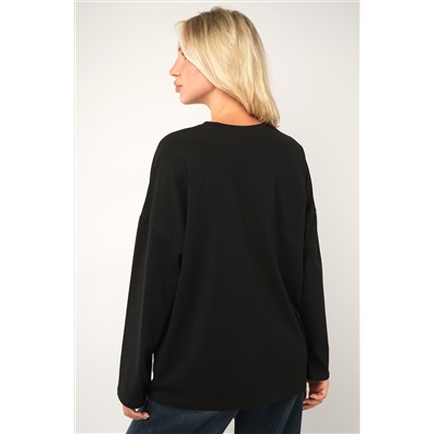 Женский лонгслив оверсайз Happyfox