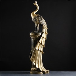 Колонна декоративная «Жар-птица», под чёрное золото, 118×31×22 см