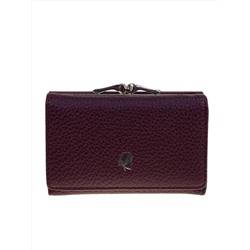 Женское портмоне из искусственной кожи, цвет бордовый