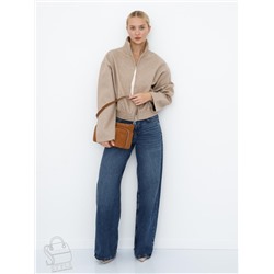 Сумка женская кожаная 8200PEF brown Polina&Eiterou  в Новосибирске