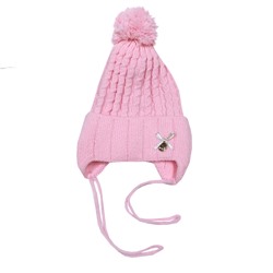 В85 Шапка для девочки вязаная "Берк"