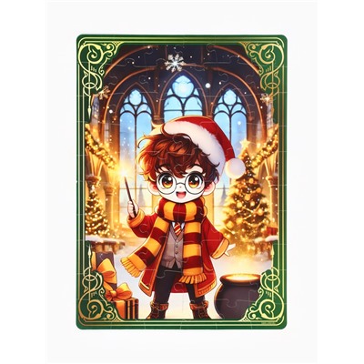 Сладкий детский новогодний подарок «Волшебного Нового года», конфеты 500 г, пазлы