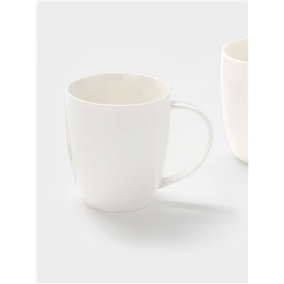 Кружки Magisto English tea party, 435 мл, набор 2 шт., фарфор, белые