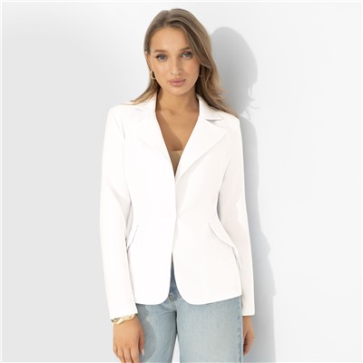 Жакет приталенного силуэта, Шоу-показ (роскошный белый)