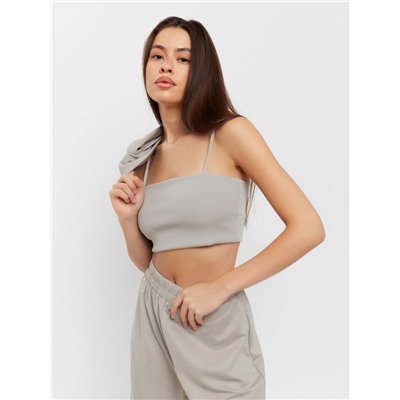 Костюм женский (рубашка, брюки, топ) KAFTAN Base, размер 50, серый