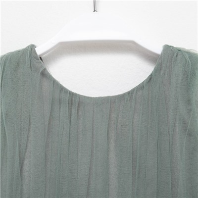 Платье для девочки нарядное KAFTAN, рост 134-140 см, зелёное