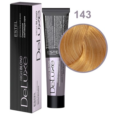 ЭстельDeLuxe High Blond Краска-уход для волос 143 Медно-золотистый блондин ультра 60 мл