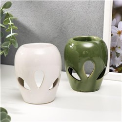 Аромалампа для эфирных масел «Лепестки», керамика, 9.3×7.5×7.5 см, МИКС