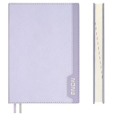 Ежедневник 2026 г. А5 352 стр. 70236 "ДЖУТ СИРЕНЕВЫЙ.  #ДУМАЙ КАК МИЛЛИАРДЕР" кожзам,два ляссе Феникс