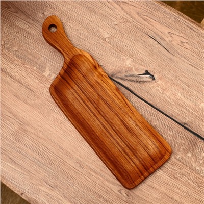 Блюдо, 40×13×2 см, тиковое дерево