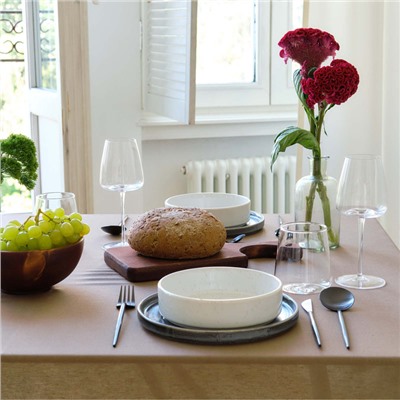 Скатерть Этель ECO, цвет оливковый, 110×136/±6 см, 70% хл, 30% лён, 190 г/м²